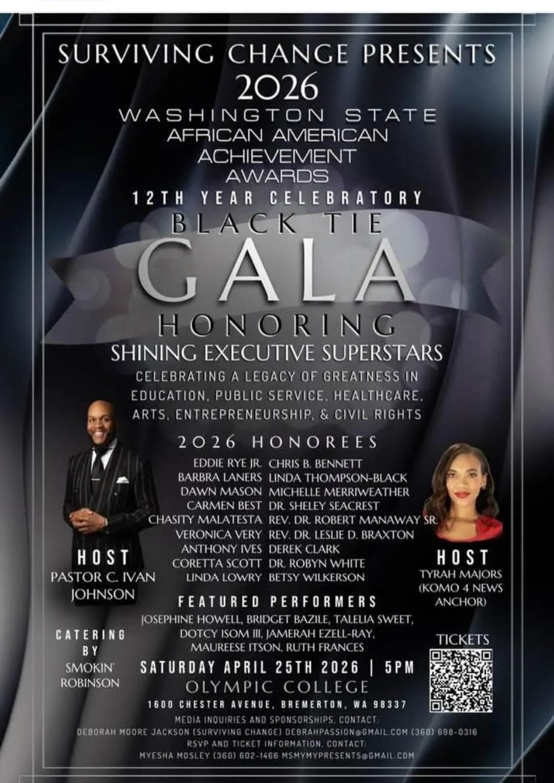 SURVIVING CHANGES PRESENTS - 2026 WASHINGTON STATE AFRICAN AMERICAN ACHIEVEMENT AWARDS